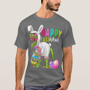 Bunny T Re Dinosaur Easter 2022 Happy EastRawr Cos T-Shirt
