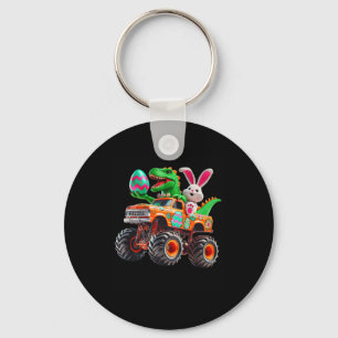 Bunny T-rex Easter Monster Truck Dino Funny Boys K Keychain