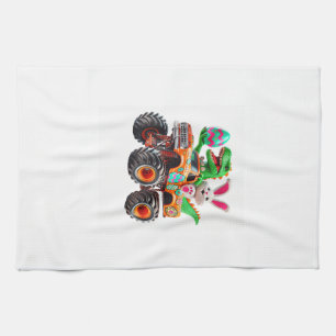 Bunny T-rex Easter Monster Truck Dino Funny Boys K Kitchen Towel