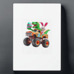Bunny T-rex Easter Monster Truck Dino Funny Boys K Plaque<br><div class="desc">Bunny T-rex Easter Monster Truck Dino Funny Boys Kids Cute T-Shirt</div>