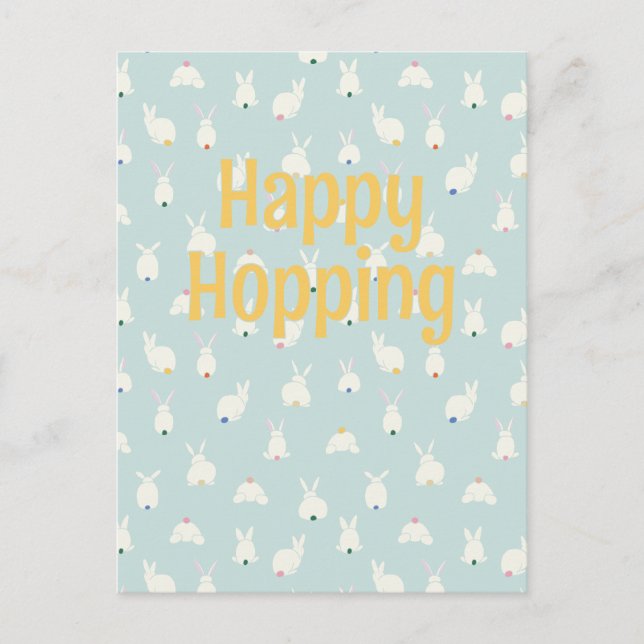 Bunny Tails Holiday Postcard (Front)