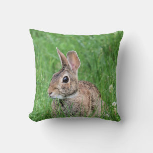 Bunny throw pillow