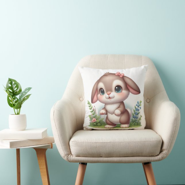 Bunny Throw Pillow (Chair)