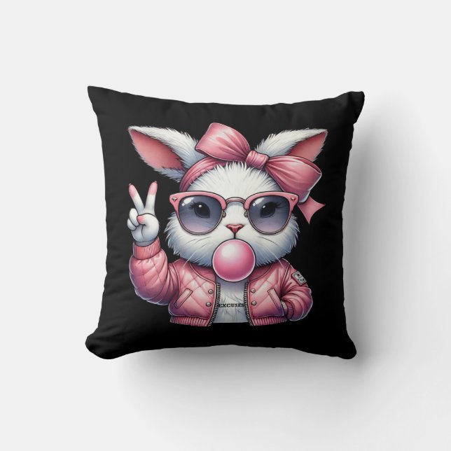 Bunny Throw Pillow (Front)