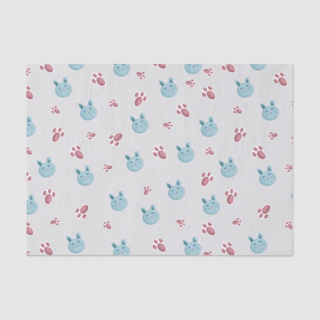 Bunny Tissue Paper – Cute Rabbit Gift Wrap (Front)