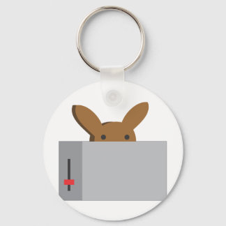 bunny toaster keychain