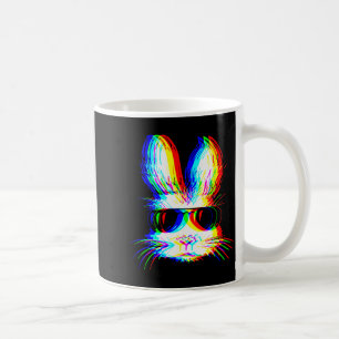 Bunny Trippy Varwave Easter Techno Rave Edm Music Coffee Mug
