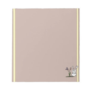 Bunny & Tulips Notepad