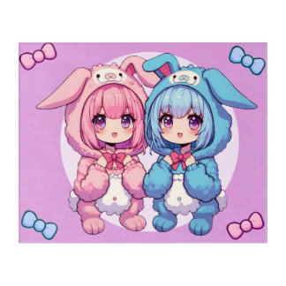Bunny Twins Acrylic Print