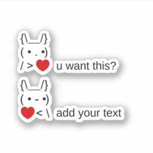 bunny u want this? / Customizable ASCII Text Art