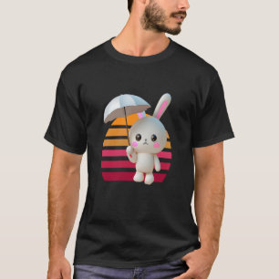 Bunny Umbrella Sunset T-Shirt