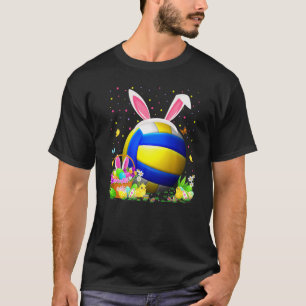 Bunny Volleyball Easter Egg Hunt Volleyball Easter T-Shirt