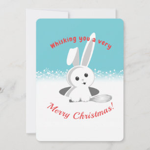 Bunny whisky vacances cuisine carte de Noël