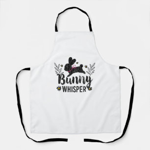Bunny Whisperer Funny Rabbit Graphic Apron