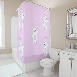 Bunny. White and pink