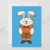 Bunny with a bell in his ear