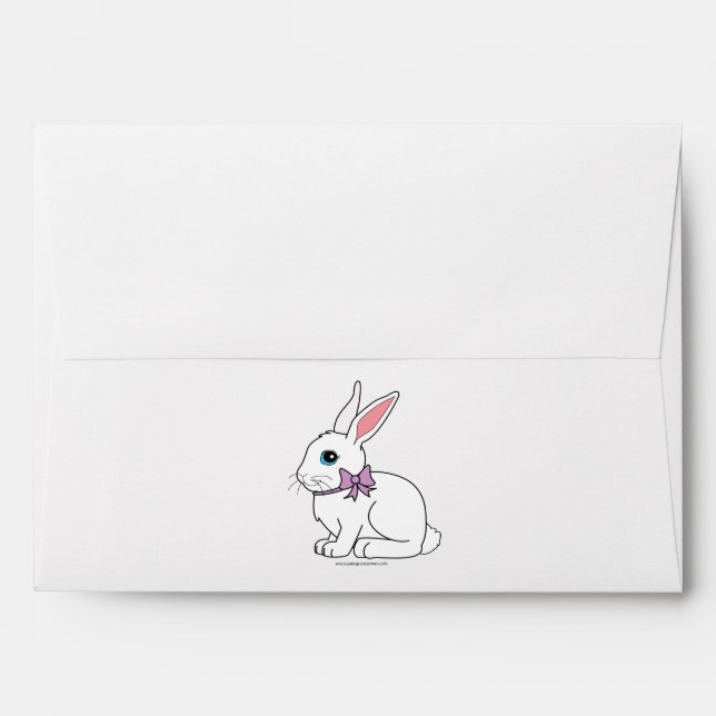 Bunny with a Bow Envelopes (Back (Top Flap))
