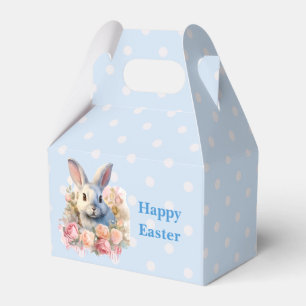 Bunny with a Garland of Roses Cute Easter Favor Box