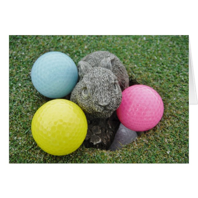 Bunny with pink blue yellow egg (Front Horizontal)