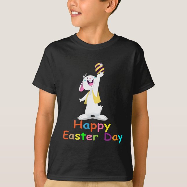 Bunny  With Sunglasses Men Boys Kids Easter Day  T-Shirt (Front)