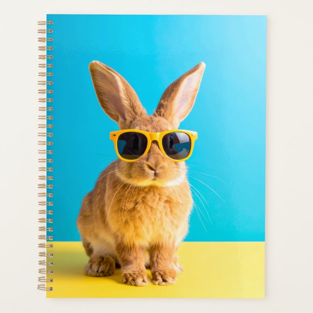 bunny with sunglasses planner (Front)