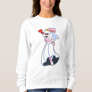 Bunny with Wedding dress & Crown Sweatshirt