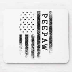Bunnyaw Patriotic American Usa Flag Father's Day B Mouse Pad
