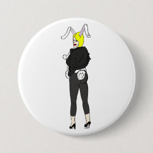 bunnygirl 3 inch round button