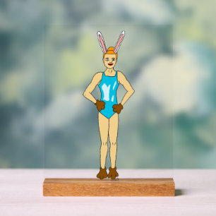 bunnygirl acrylic sign