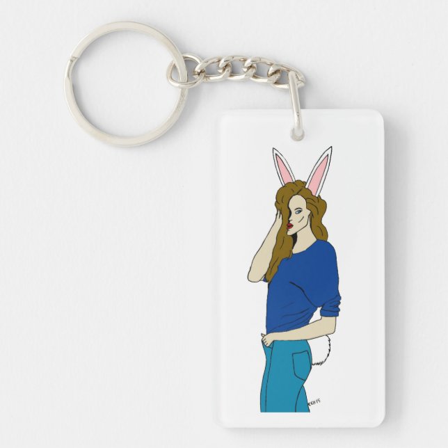 bunnygirl  keychain (Front)