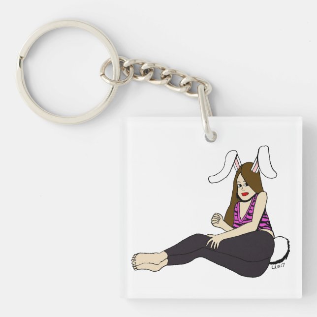 bunnygirl  keychain (Front)