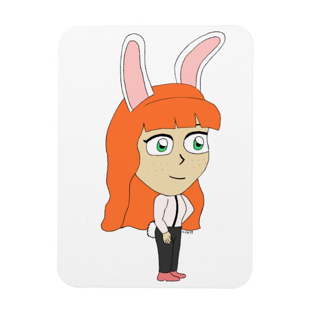 bunnygirl magnet (Vertical)