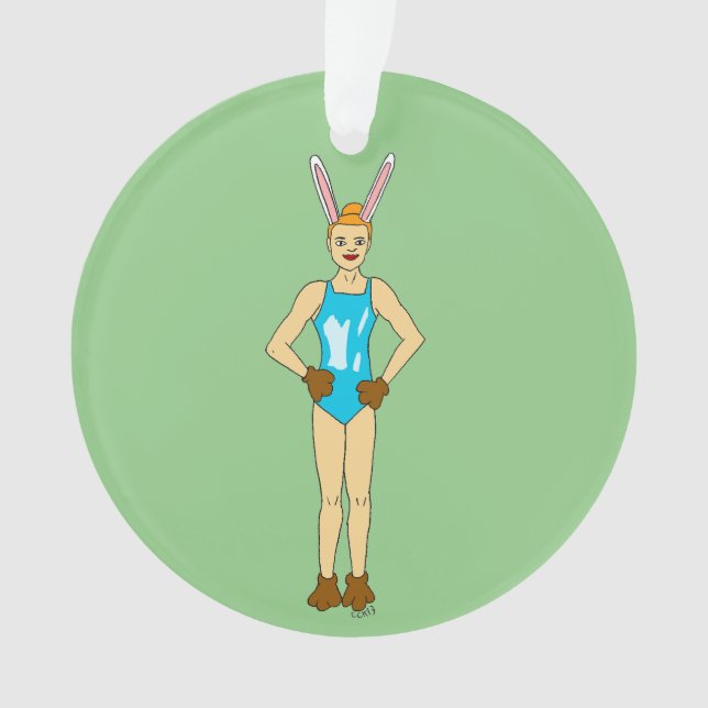 bunnygirl  ornament (Front)