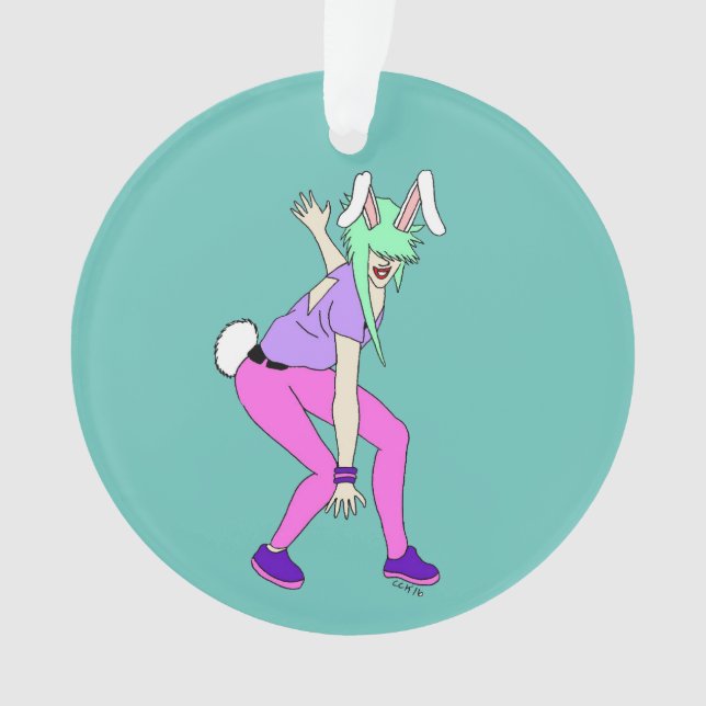 bunnygirl  ornament (Front)
