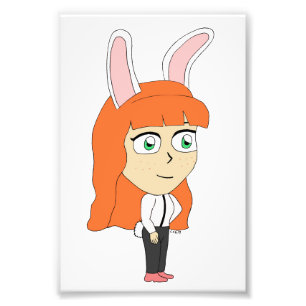 bunnygirl photo print