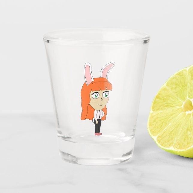 bunnygirl shot glass (Front)