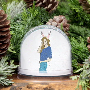 bunnygirl  snowglobe