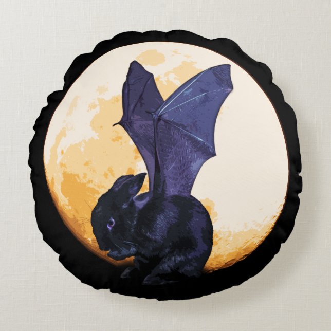 BunnyLuv Halloween Pillow featuring Ethan (Front)