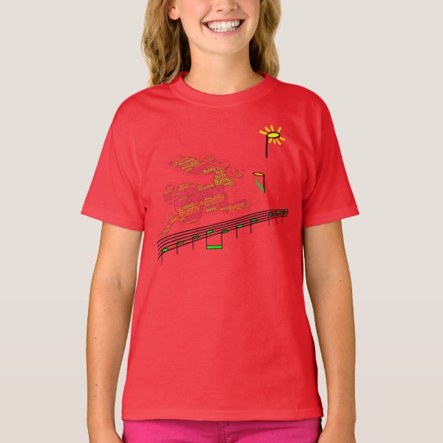 BunnyriSING Design Tee Shirt (Front)