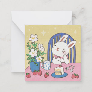 Bunny's Tea Time Illustration Card