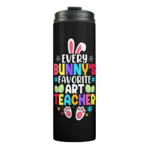 Bunny's Teacher Easter Themed Colourful Design Thermal Tumbler