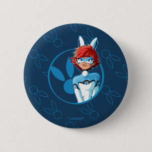 Bunnyx Blue Badge 2 Inch Round Button