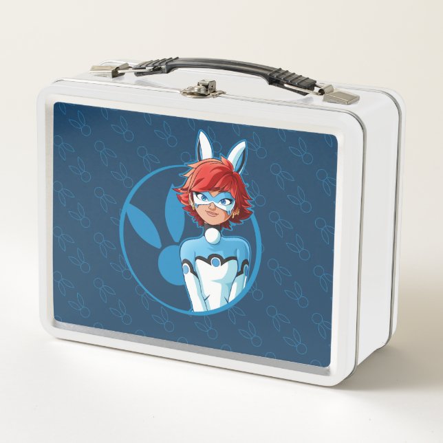Bunnyx Blue Badge Metal Lunch Box (Front)