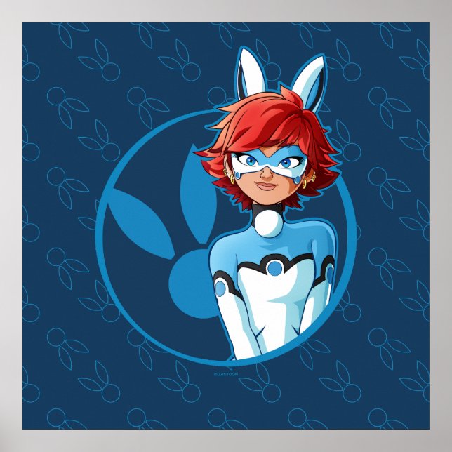 Bunnyx Blue Badge Poster (Front)