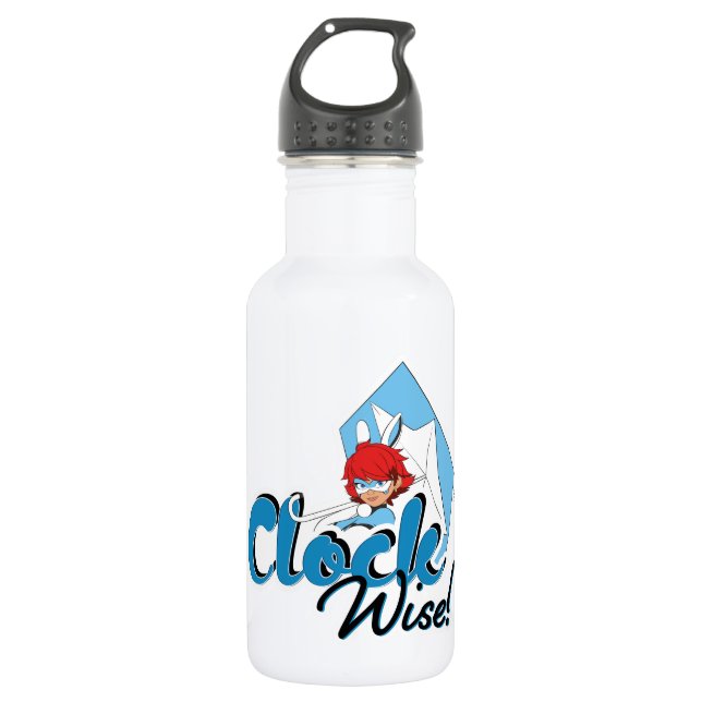 Bunnyx | Clock Wise! 532 Ml Water Bottle (Front)