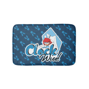 Bunnyx   Clock Wise! Bath Mat
