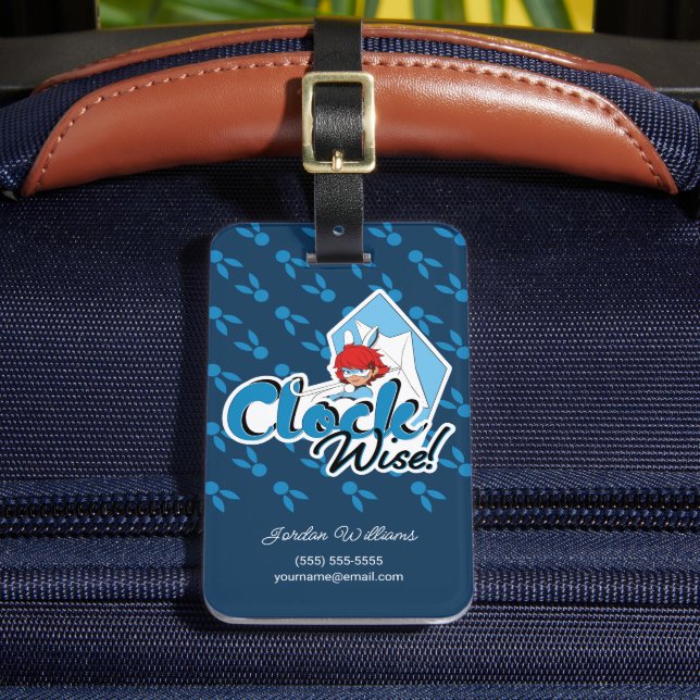 Bunnyx | Clock Wise! Luggage Tag (Front Insitu 2)