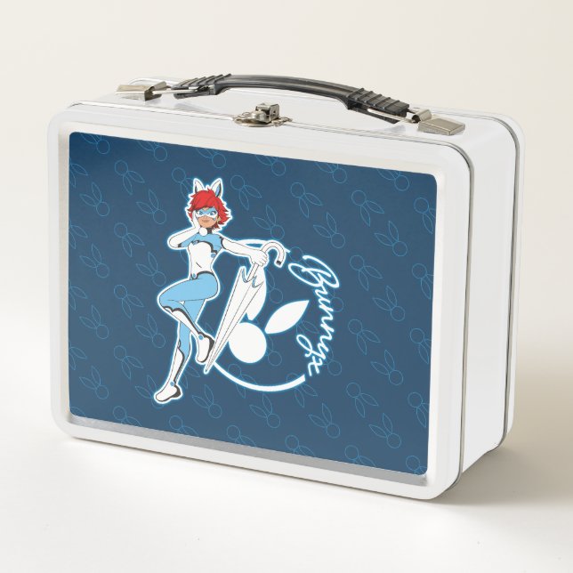 Bunnyx Graphic Metal Lunch Box (Front)