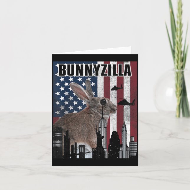 Bunnyzilla Bunny Card (Front)