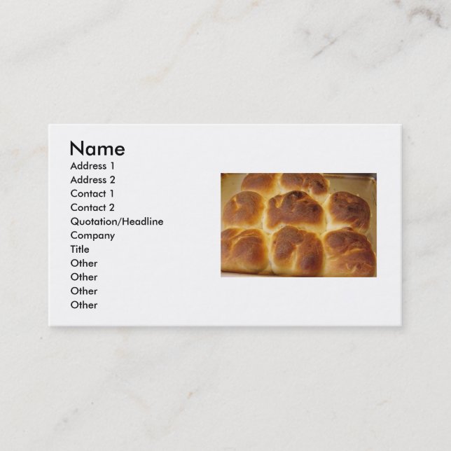 Buns Business Card (Front)